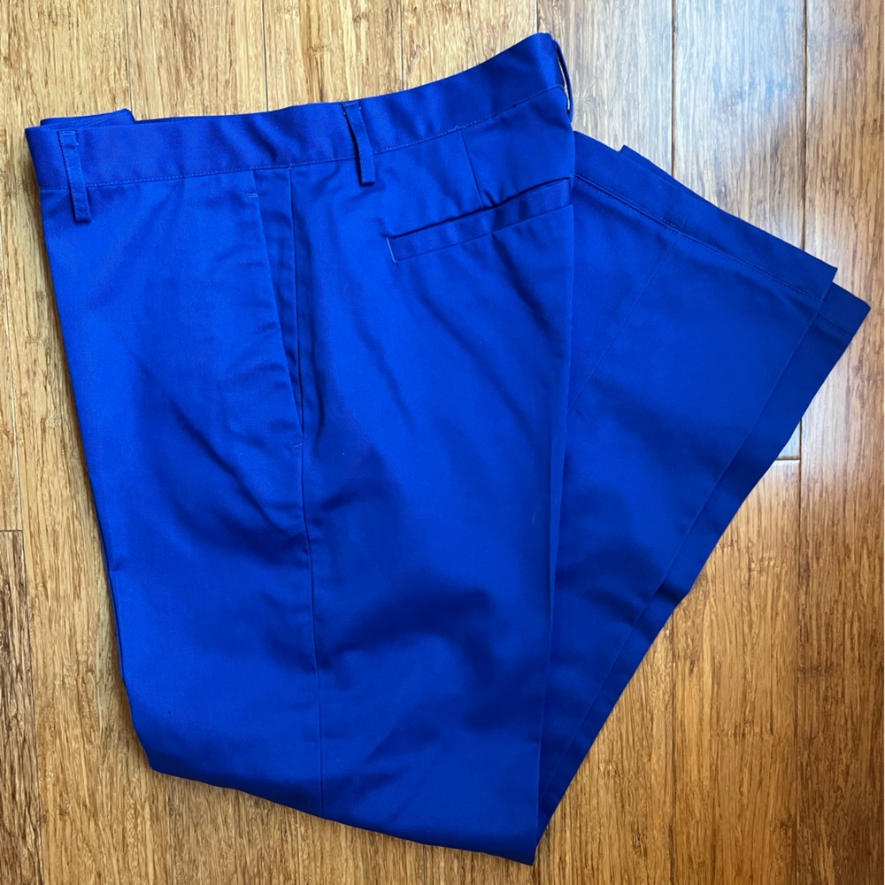 Men's Blue Dress Pants - Picture 2 of 5
